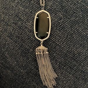 Kendra Scott Rayne black/silver necklace
